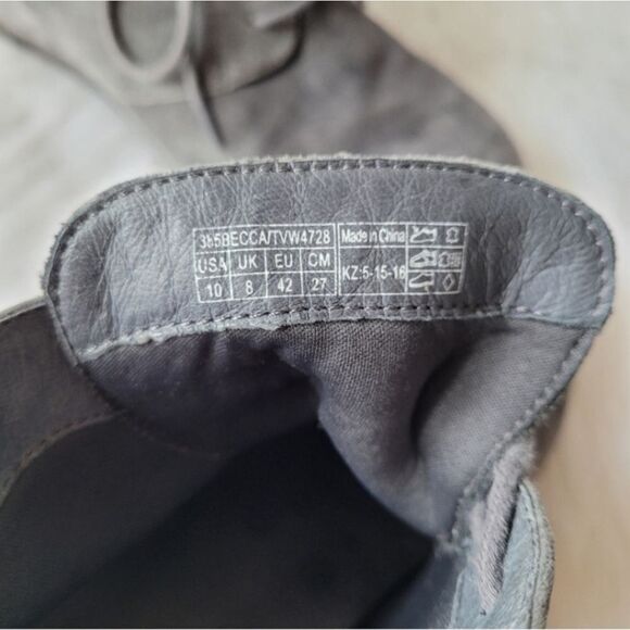 Vionic Becca Grey Suede Wedge Ankle Boots Size 10 - Picture 2 of 7